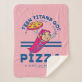 Couverture Sherpa Teen Titans Go ! Starfire "Truth Justice Pizza" (Devant)