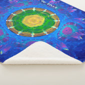 Couverture Sherpa Teinture à tarte bleu-vert (3/4)