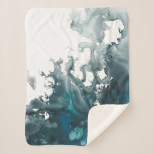 Couverture Sherpa Tempête d'indigo