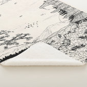 Couverture Sherpa Temple shinto Fuji Edo Période Japon Shogun Inspir (3/4)