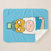 Couverture Sherpa Temps d'aventure | BMO, Jake & Finn (Devant (Horizontal))