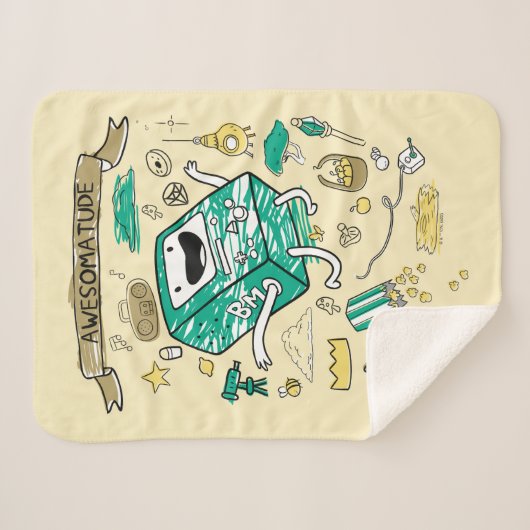 Couverture Sherpa Temps d'aventure | Croquis BMO "Awesomatude" (Devant (Horizontal))