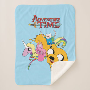 Couverture Sherpa Temps d'aventure Lady, Bubblegum, Finn & Jake