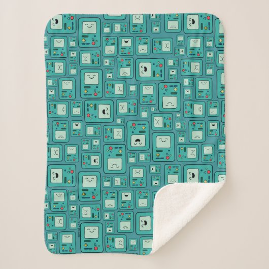 Couverture Sherpa Temps d'aventure | Motif BMO (Devant)