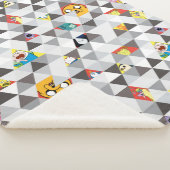 Couverture Sherpa Temps d'aventure | Motif de caractères triangulair (3/4)