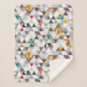 Couverture Sherpa Temps d'aventure | Motif de caractères triangulair (Devant)