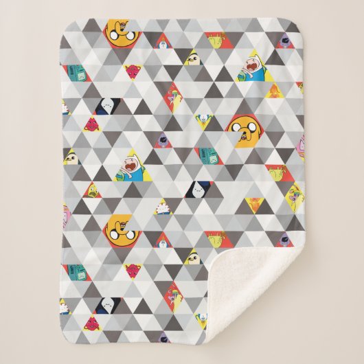 Couverture Sherpa Temps d'aventure | Motif de caractères triangulair (Devant)