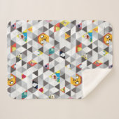 Couverture Sherpa Temps d'aventure | Motif de caractères triangulair (Devant (Horizontal))