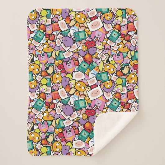 Couverture Sherpa Temps d'aventure | Motif de jeu de caractères (Devant)