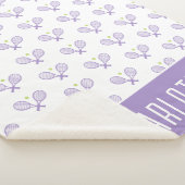 Couverture Sherpa Tennis Personnalisé Motif Tennis Personnalisé (3/4)