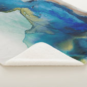 Couverture Sherpa Terrain Abstrait - Bleu (3/4)