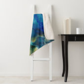 Couverture Sherpa Terrain Abstrait - Bleu (En situation)