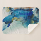 Couverture Sherpa Terrain Abstrait - Bleu (Devant (Horizontal))