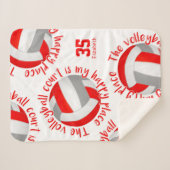 Couverture Sherpa terrain de volley-ball gris rouge bonne typographi (Devant (Horizontal))