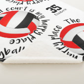 Couverture Sherpa terrain de volley-ball noir rouge bonne typographi (3/4)