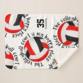 Couverture Sherpa terrain de volley-ball noir rouge bonne typographi (Devant (Horizontal))
