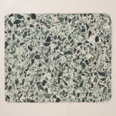 Couverture Sherpa Terrazzo Vert Moderne (Devant (Horizontal))