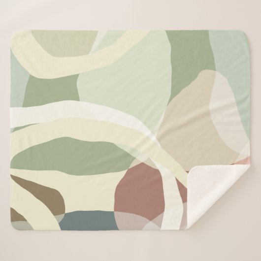 Couverture Sherpa Terre Abstraite (Devant (Horizontal))