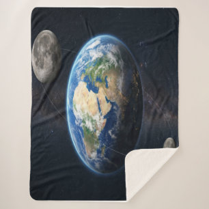 Couverture Sherpa Terre avec deux lunes