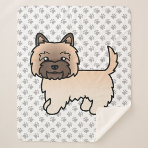 Couverture Sherpa Tervueren Cairn Terrier Chien de Dessin Animé Mign