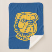 Couverture Sherpa Tête de Riverdale Bulldog (Devant)