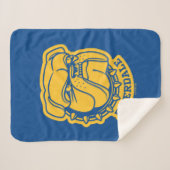 Couverture Sherpa Tête de Riverdale Bulldog (Devant (Horizontal))