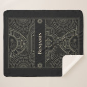 Couverture Sherpa Tête d'oreille Ornate Steampunk (Devant (Horizontal))