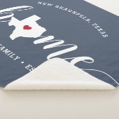 Couverture Sherpa Texas Home State Personnalisé (3/4)