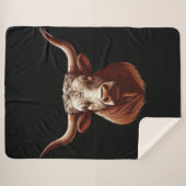 Couverture Sherpa Texas Longhorn (Devant (Horizontal))