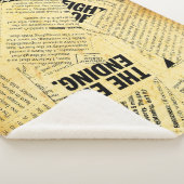 Couverture Sherpa Texte du journal de presse avec vieux papier (3/4)