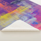 Couverture Sherpa texture Abstraite. 2d illustration. Main expressiv (3/4)