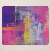 Couverture Sherpa texture Abstraite. 2d illustration. Main expressiv (Devant (Horizontal))