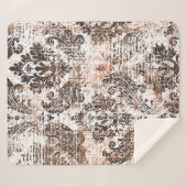 Couverture Sherpa texture Abstraite ou arrière - plan grunge. Textur (Devant (Horizontal))