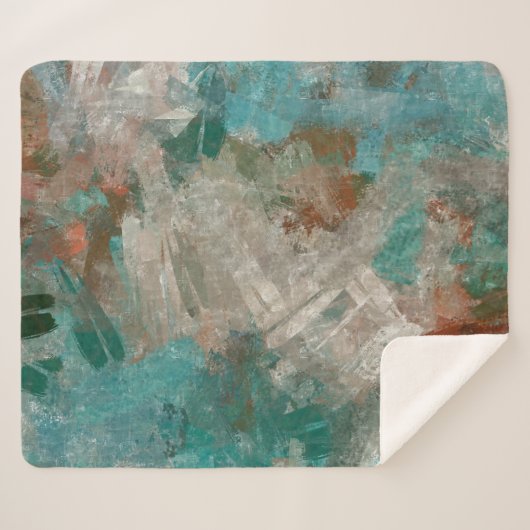 Couverture Sherpa Texture Abstraite Psychédélique Des Trucs. (Devant (Horizontal))