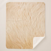 Couverture Sherpa Texture animale de fourrure de chèvre (Devant)