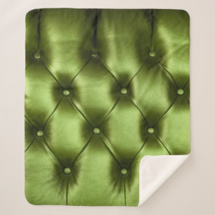 Couverture Sherpa texture Arrière - plan du capitone vert foncé auth