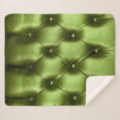 Couverture Sherpa texture Arrière - plan du capitone vert foncé auth (Devant (Horizontal))