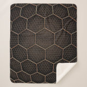 Couverture Sherpa texture Arrière - plan grille hexagonale d (Devant)