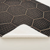 Couverture Sherpa texture Arrière - plan grille hexagonale d (3/4)