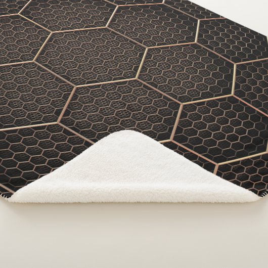 Couverture Sherpa texture Arrière - plan grille hexagonale d (3/4)