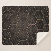Couverture Sherpa texture Arrière - plan grille hexagonale d (Devant (Horizontal))