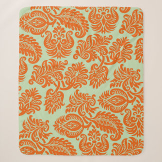 Couverture Sherpa Texture arrière - plan orange transparente