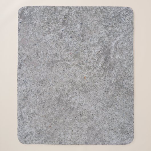 Couverture Sherpa Texture béton gris pierre fine (Devant)