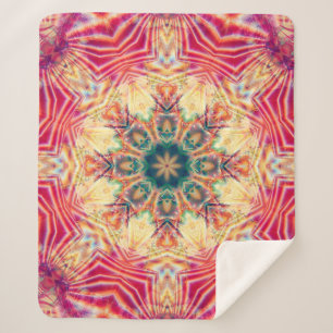 Couverture Sherpa Texture colorée kaléidoscope sans couture. Illus
