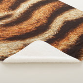Couverture Sherpa texture de fourrure de tigre (3/4)
