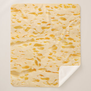 Couverture Sherpa Texture de fromage avec trous