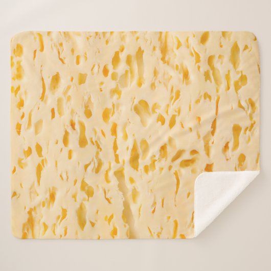Couverture Sherpa Texture de fromage avec trous