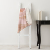 Couverture Sherpa Texture de marbre rose (En situation)
