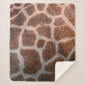 Couverture Sherpa Texture de peau de girafe (Devant)