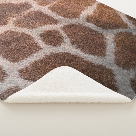 Couverture Sherpa Texture de peau de girafe (3/4)